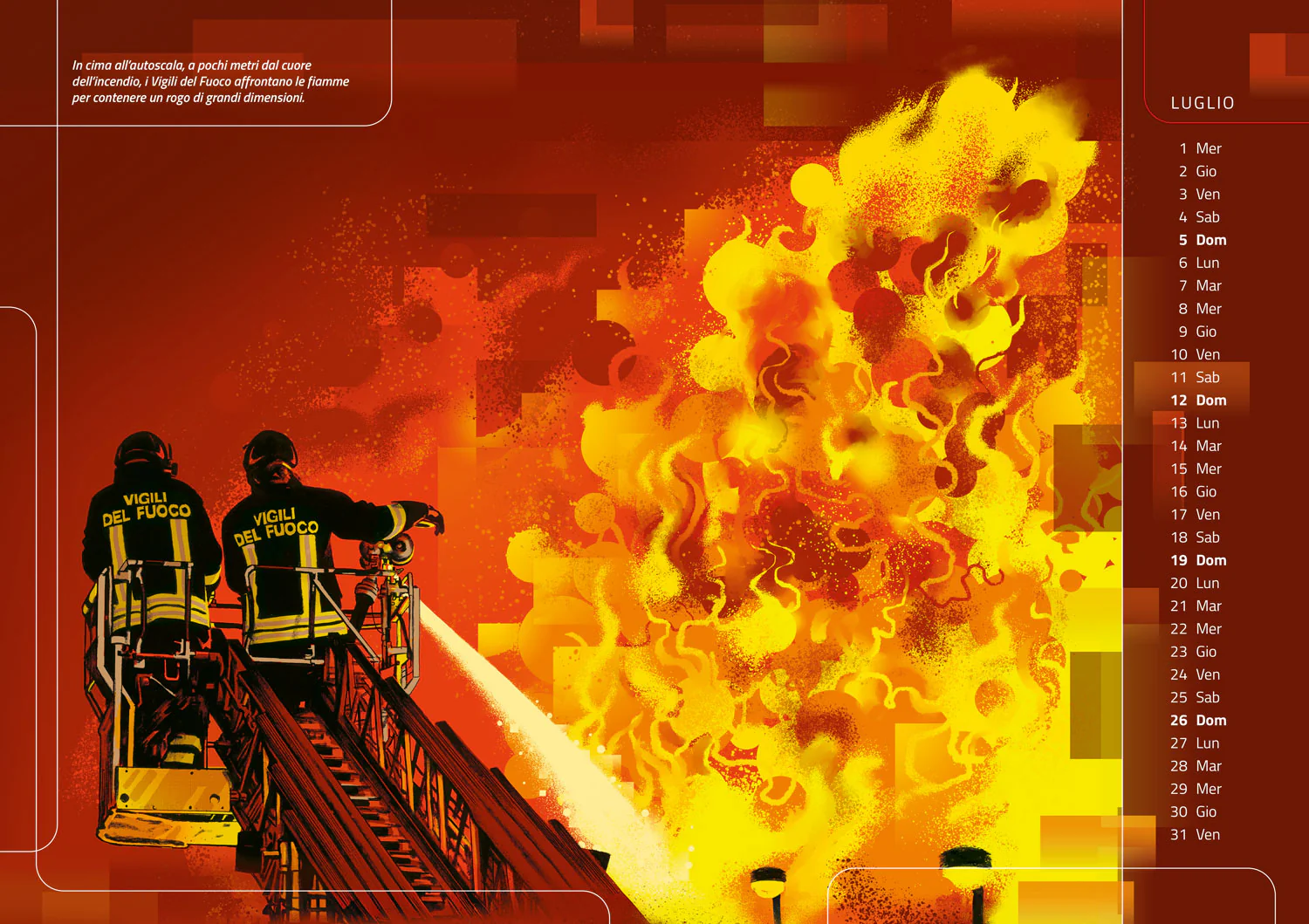 Calendario 2026 Vigili del Fuoco - da parete. Nel segno del soccorso - Image 3