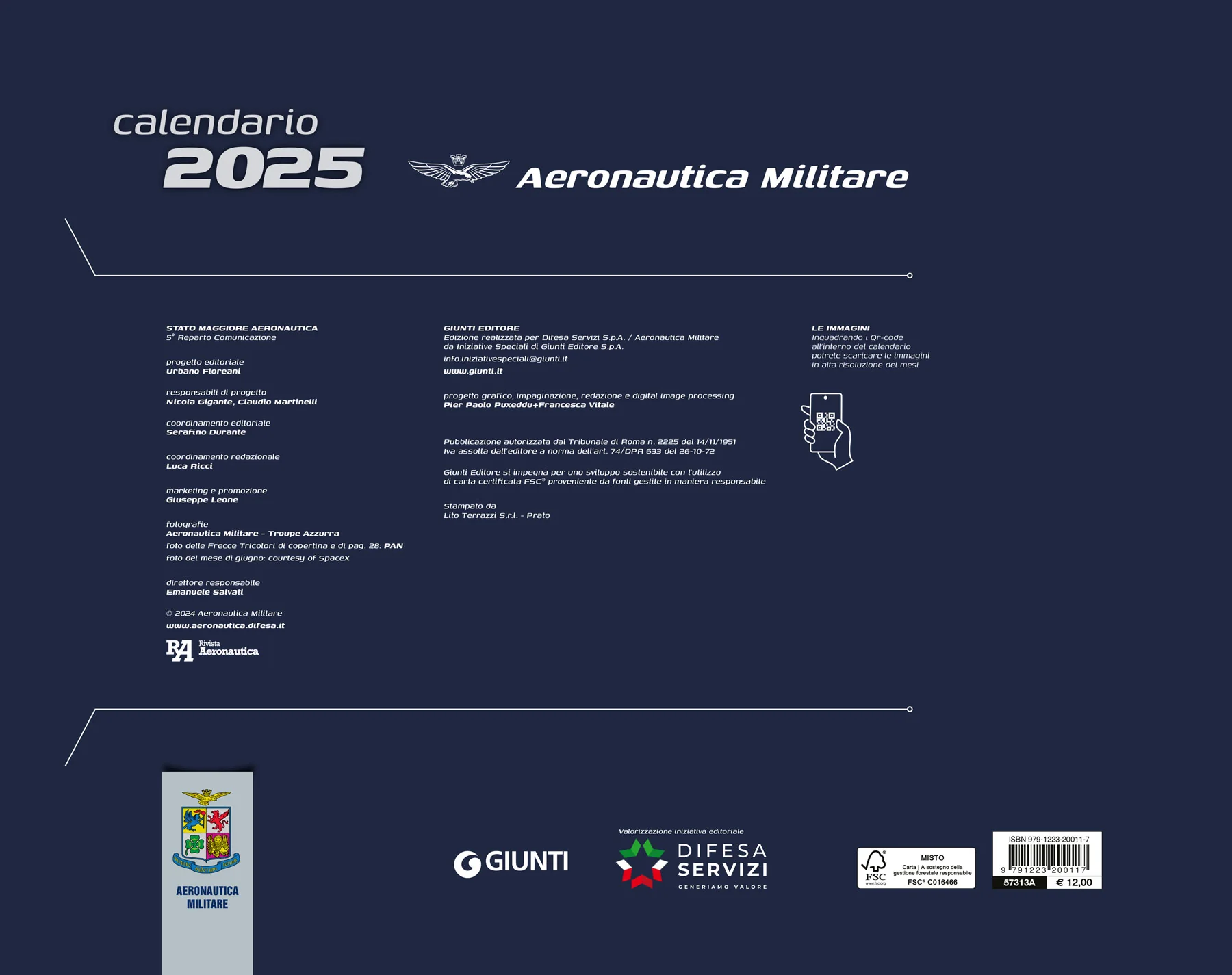 Calendario Aeronautica Militare 2025 - da parete - Image 2