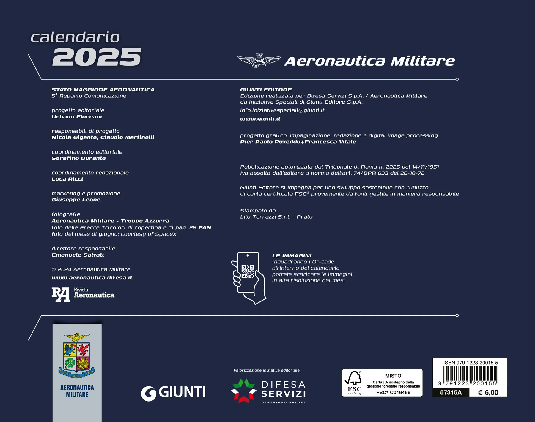 Calendario Aeronautica Militare 2025 - da tavolo - Image 2