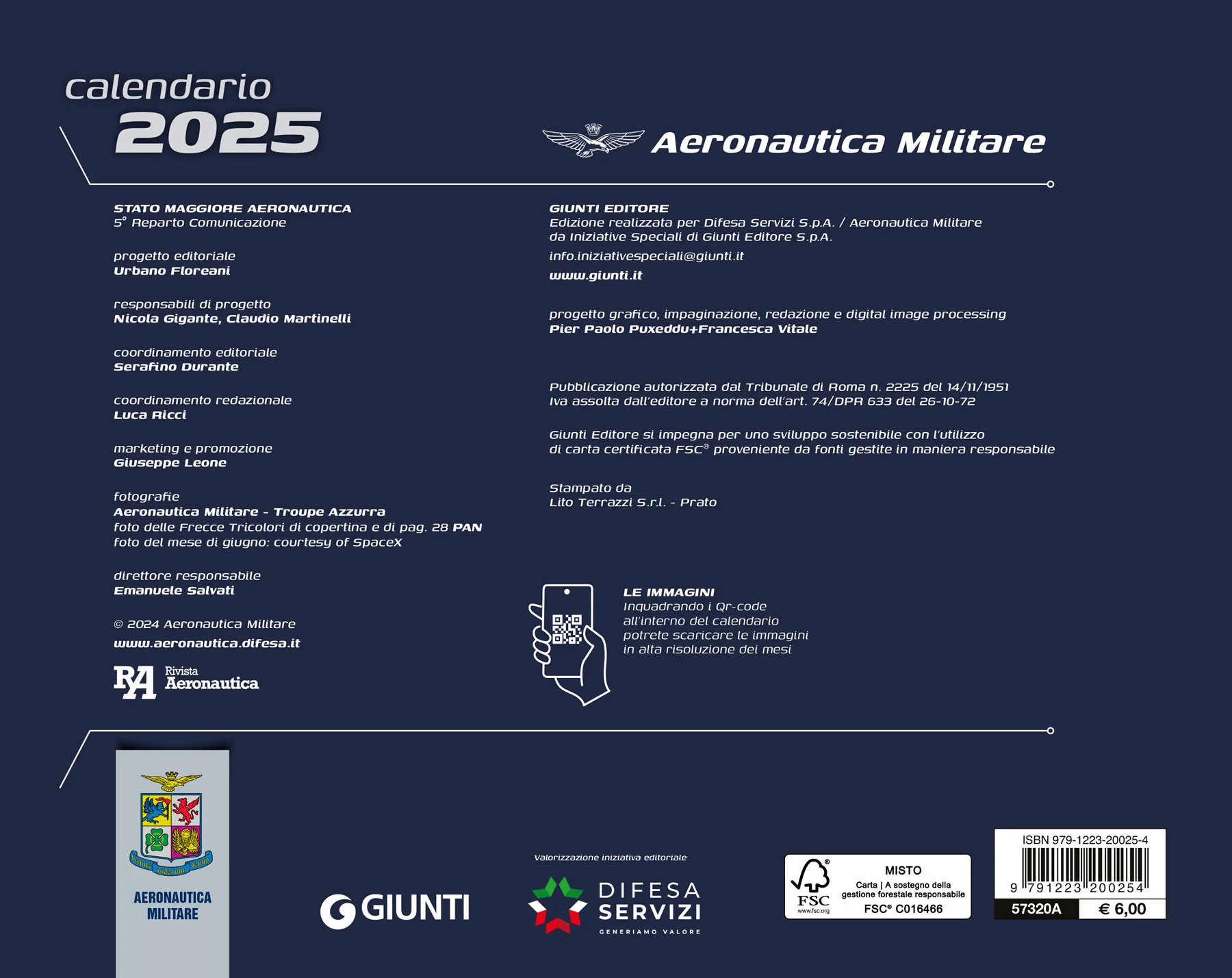 Calendario Aeronautica Militare 2025 - da tavolo - Image 2