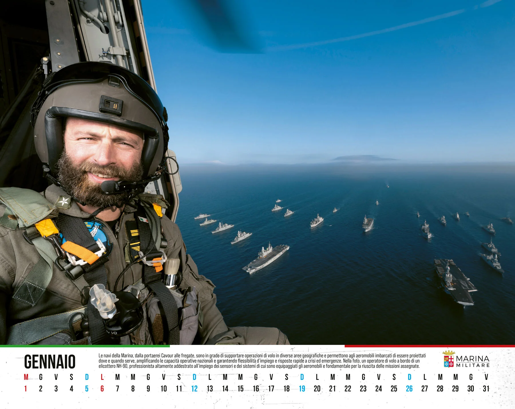 Calendario Marina Militare 2025 - da tavolo. Volti e sorrisi - Image 5