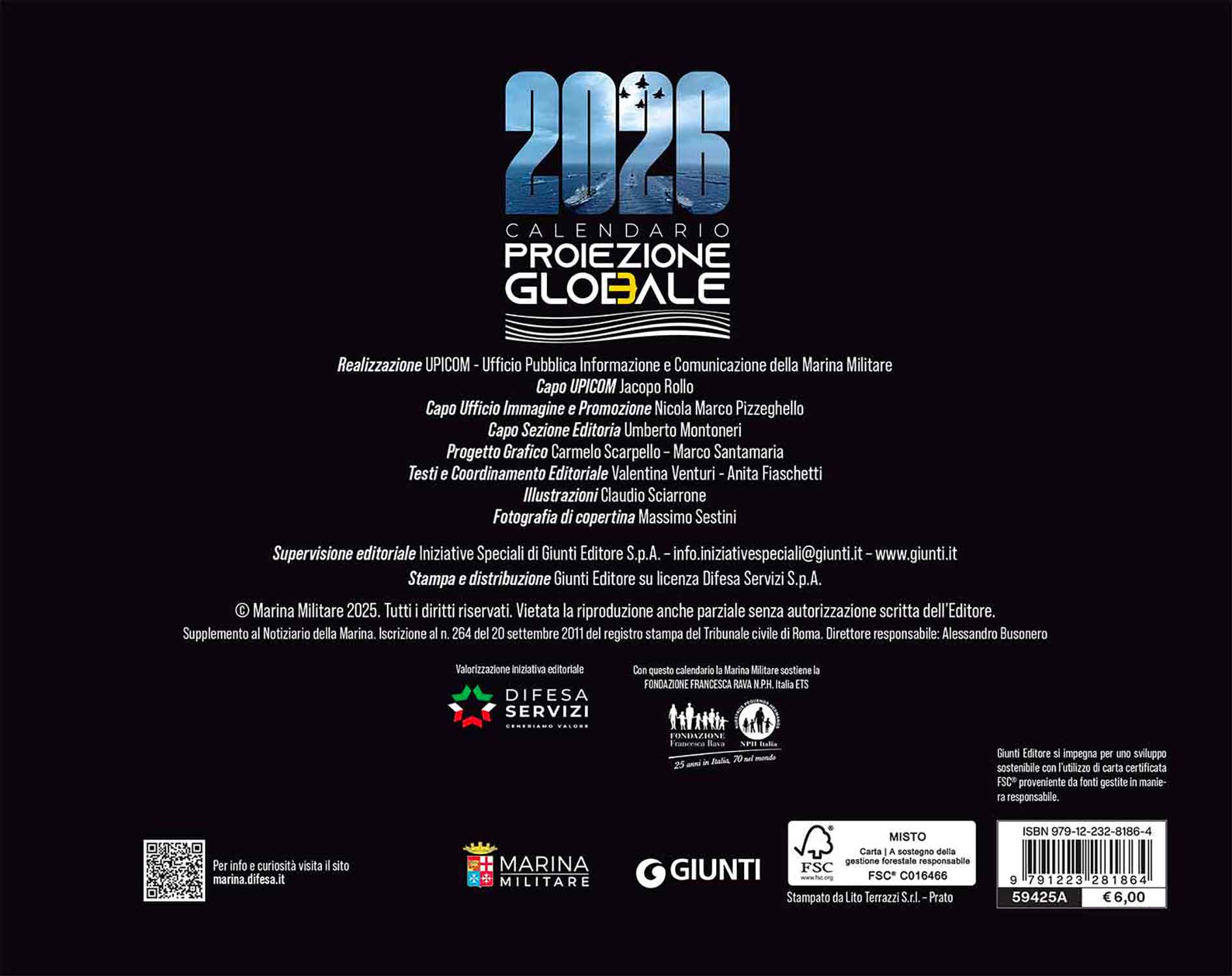 Calendario Marina Militare 2026 - da tavolo . Proiezione Globale - Image 2