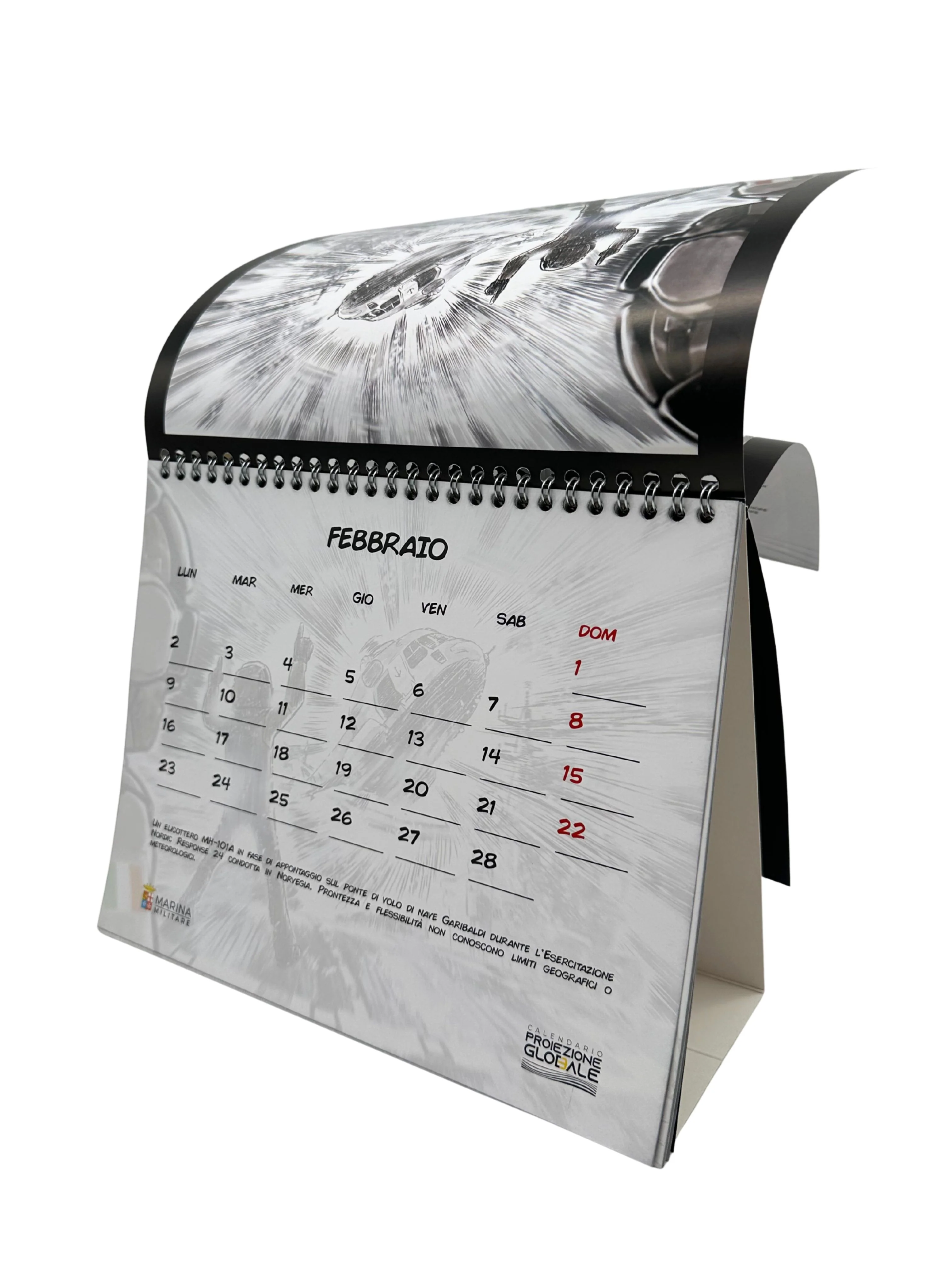 Calendario Marina Militare 2026 - da tavolo . Proiezione Globale - Image 3