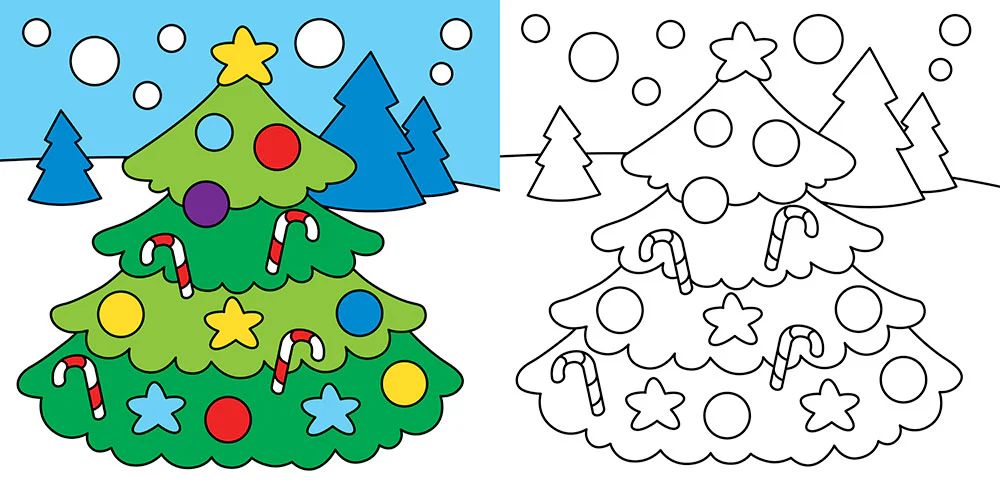 Colorare a Natale con i pennarelli magici. Alberi di Natale, personaggi natalizi, regali, addobbi e... - Con 4 pennarelli magici - Image 2