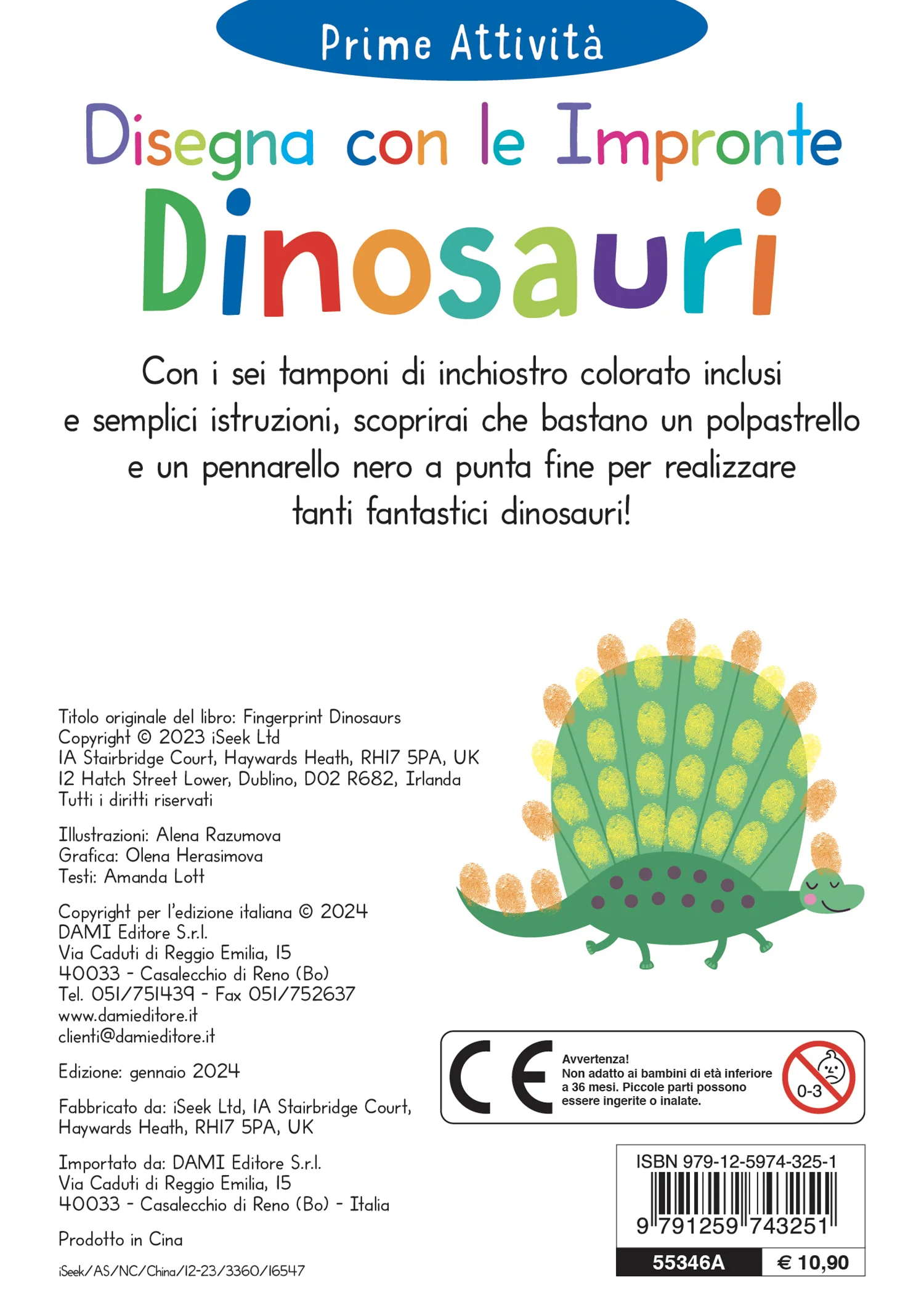 Disegna con le impronte - Dinosauri - Image 2