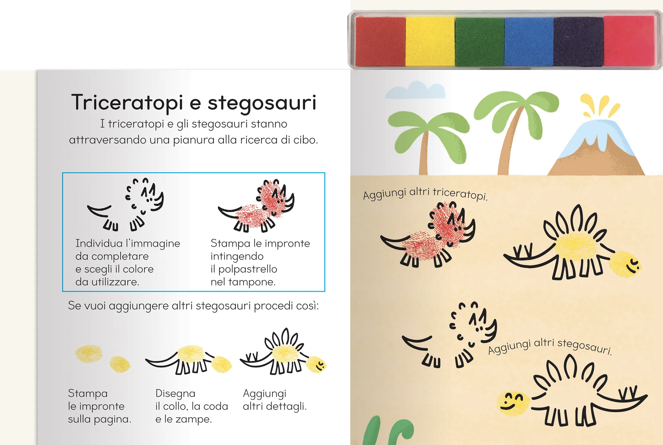 Disegna con le impronte - Dinosauri - Image 3