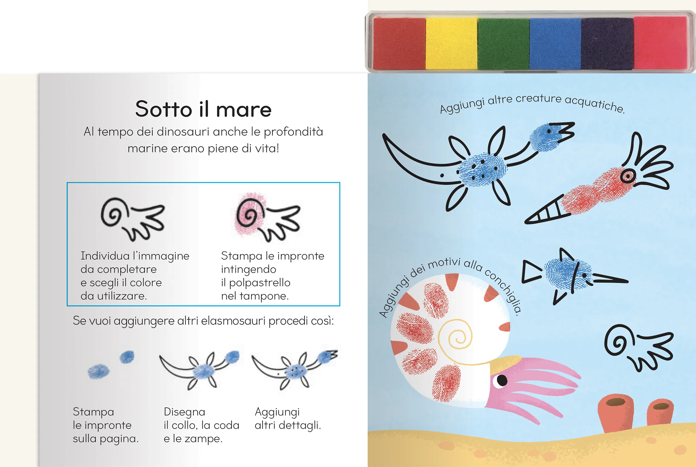 Disegna con le impronte - Dinosauri - Image 4
