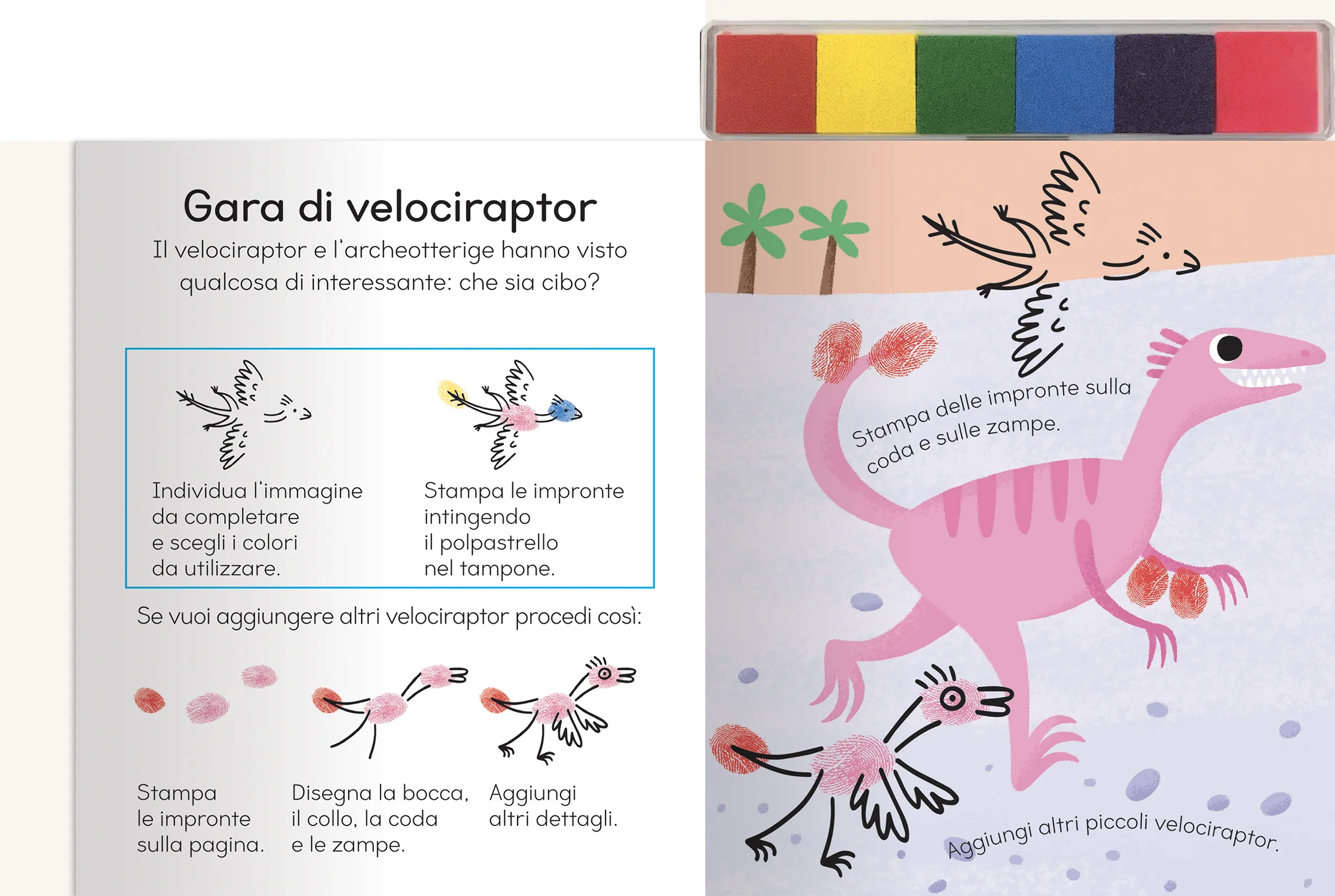 Disegna con le impronte - Dinosauri - Image 5