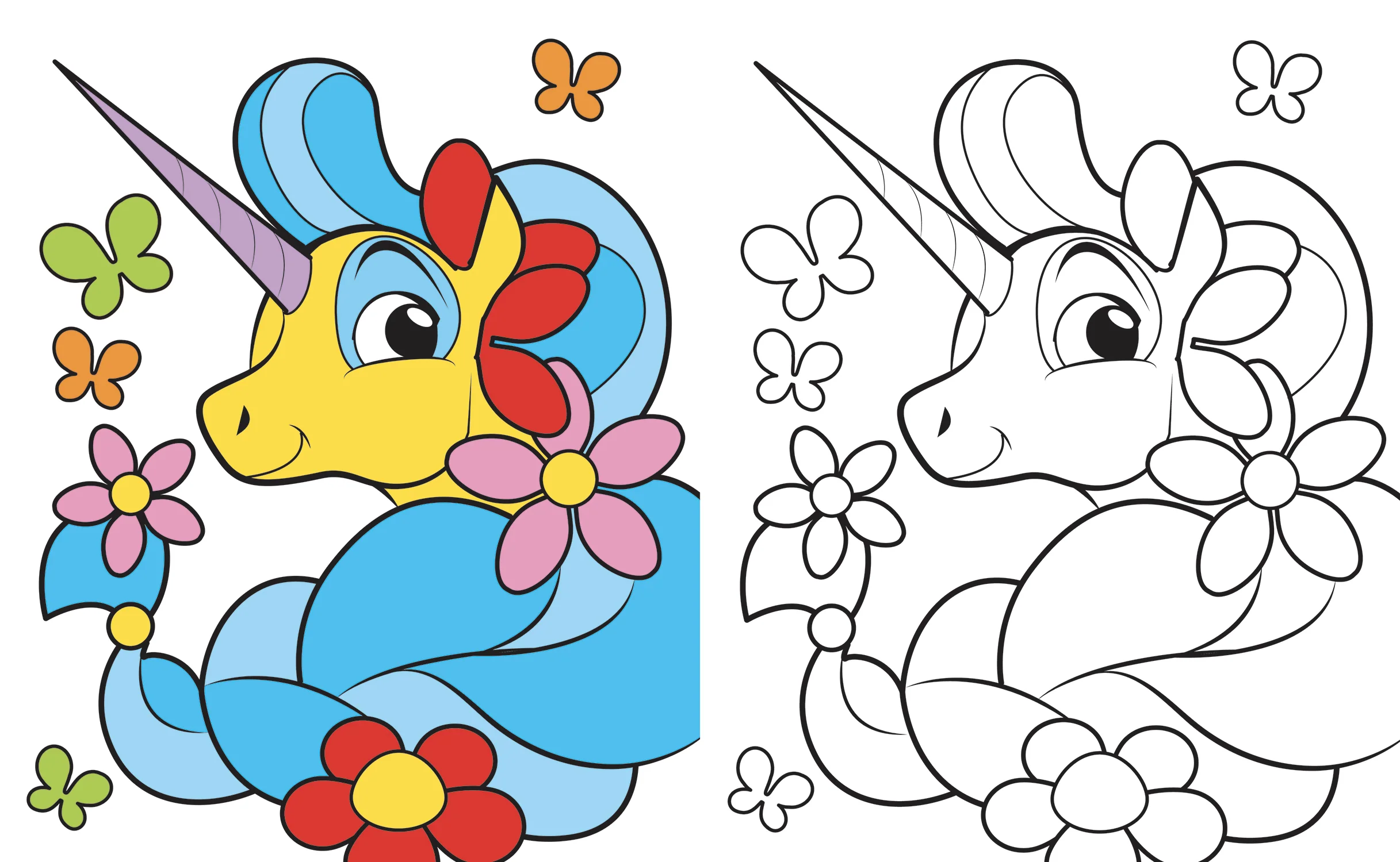 Gli unicorni. Tanti simpatici unicorni tutti da colorare - Image 3