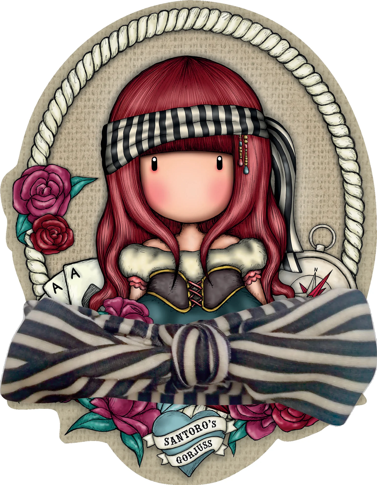 Gorjuss. Sticker & Color. Nel paese delle meraviglie + Bandana a righe - Image 4