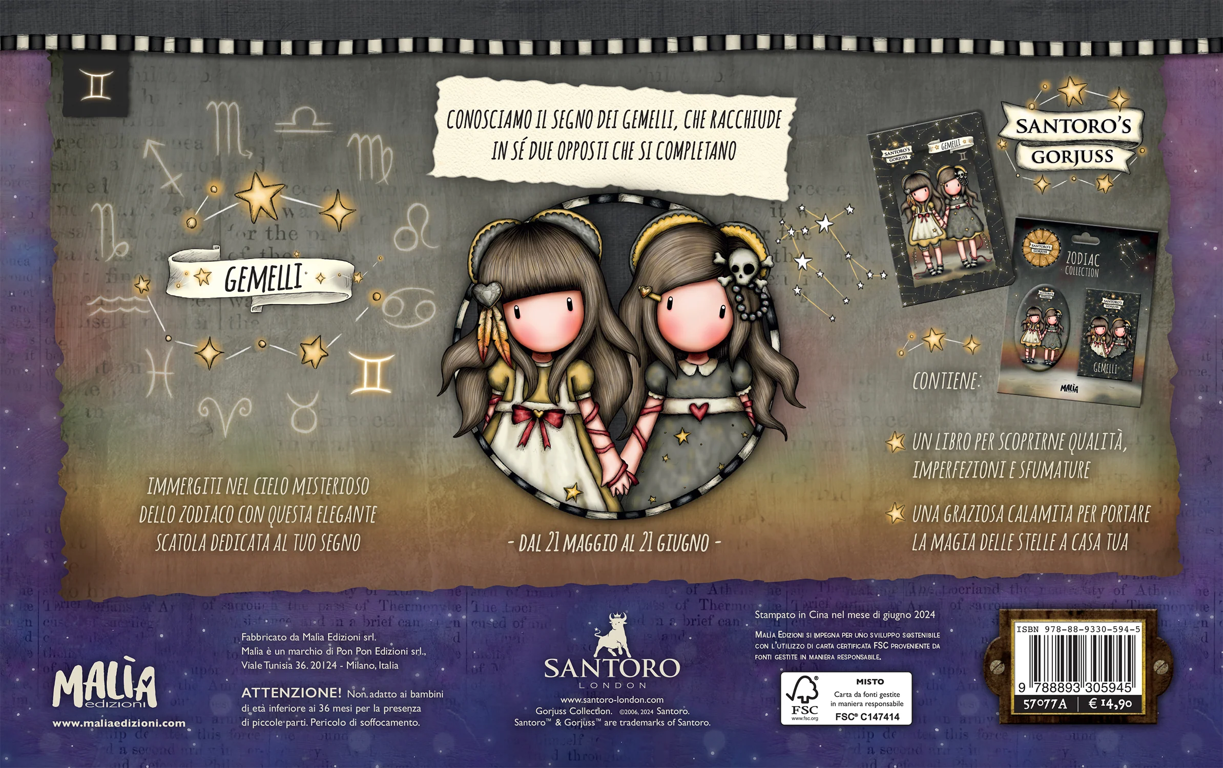 Gorjuss Zodiaco. Gift Box. Gemelli - Image 2