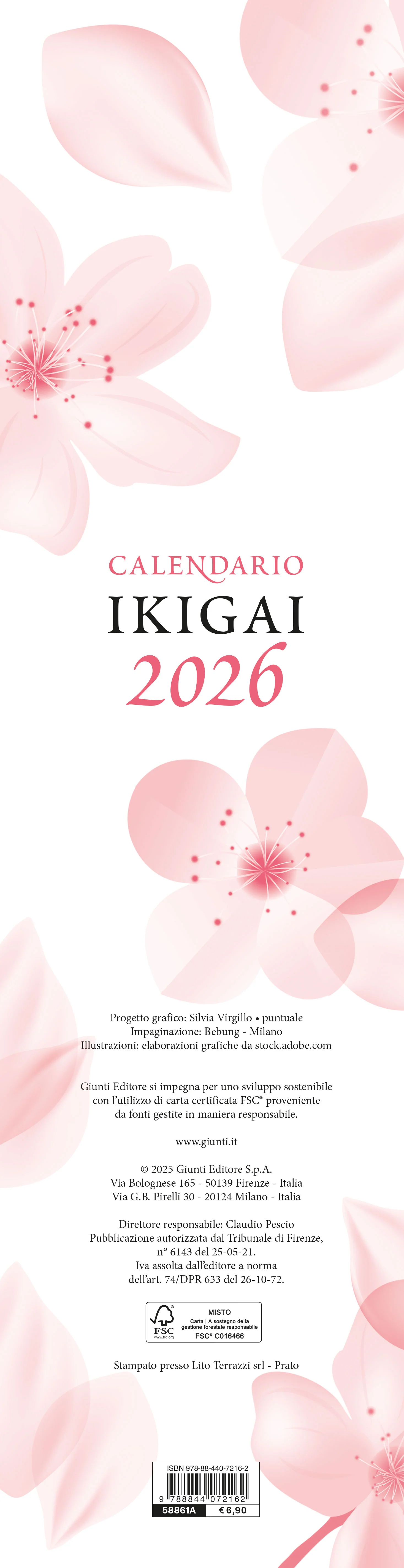 IKIGAI. SENSO DELLA VITA GIAPPONE 2026 da parete (12,5 X 48 cm) - Image 2