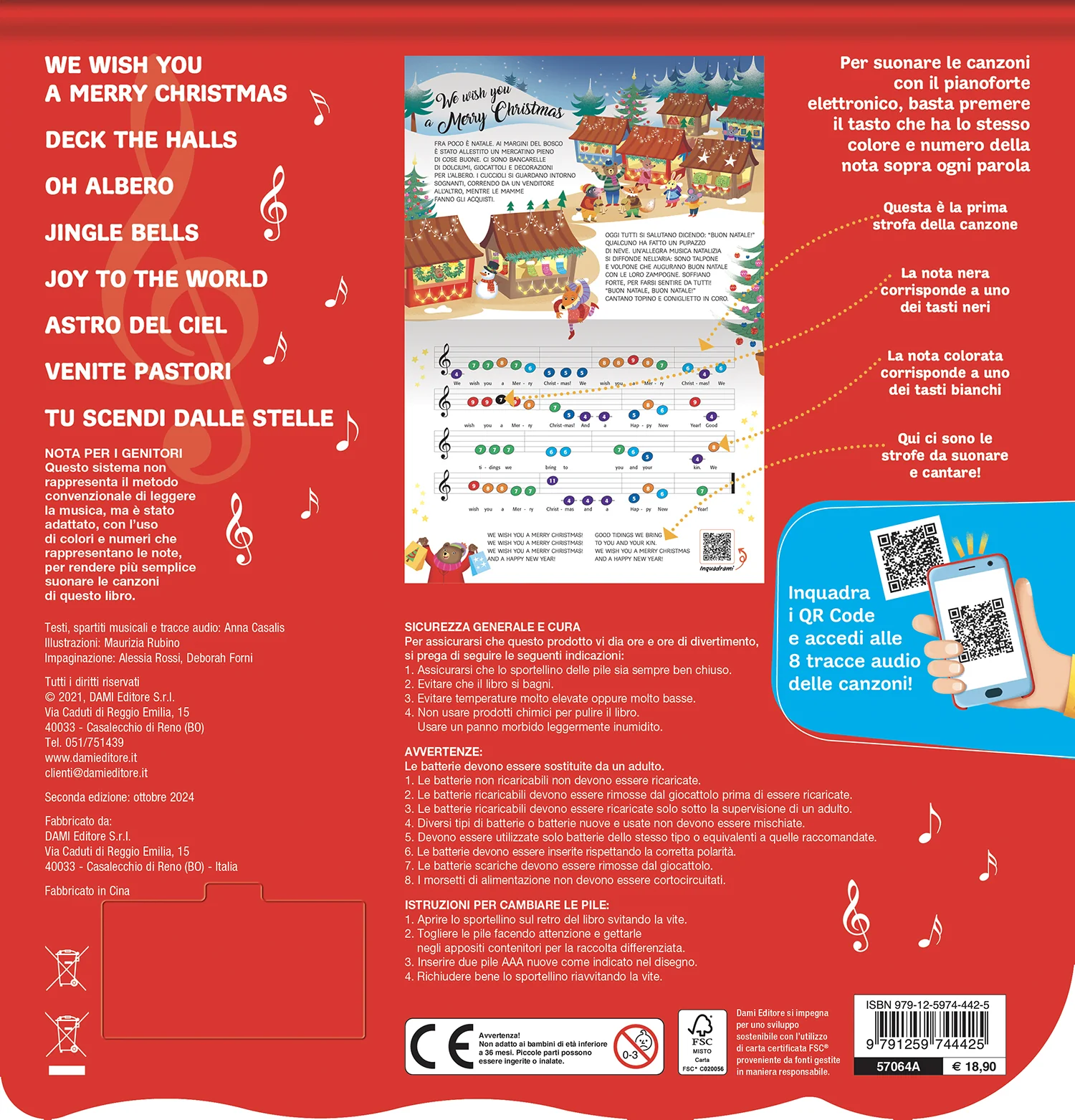 Il libro pianoforte di Natale. Con 8 famose canzoncine da leggere, cantare e suonare! - Image 2