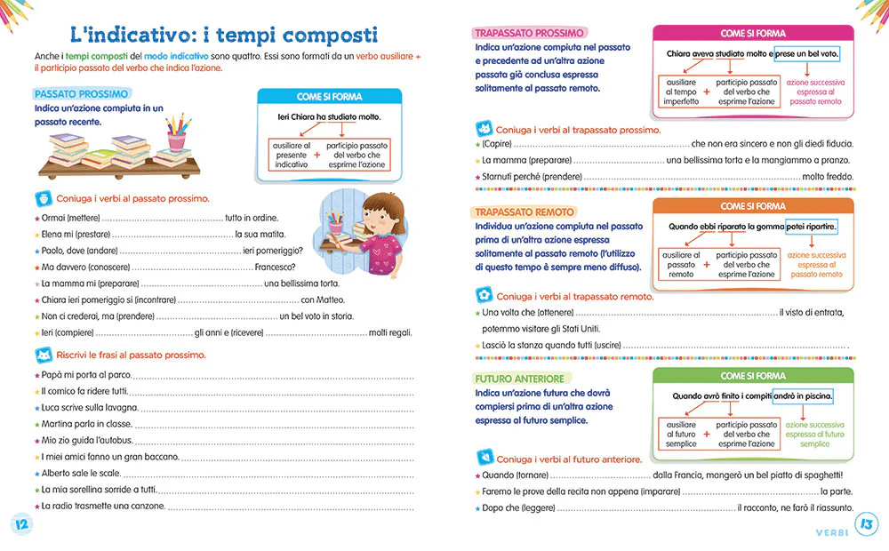 Imparo i verbi. Tante attività e giochi per non sbagliare più! - Image 3