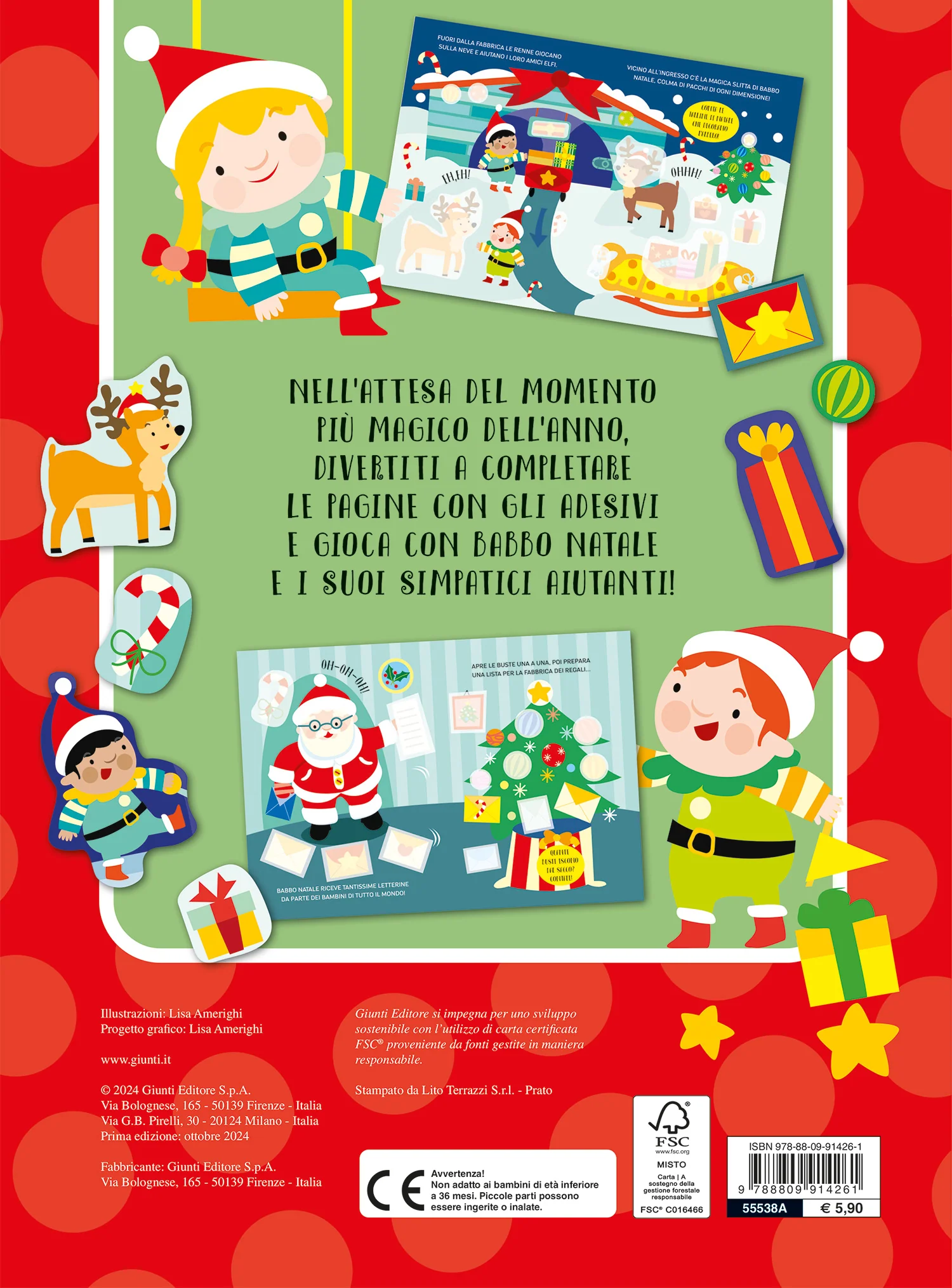 Io coloro con gli sticker. Il Natale - Image 2