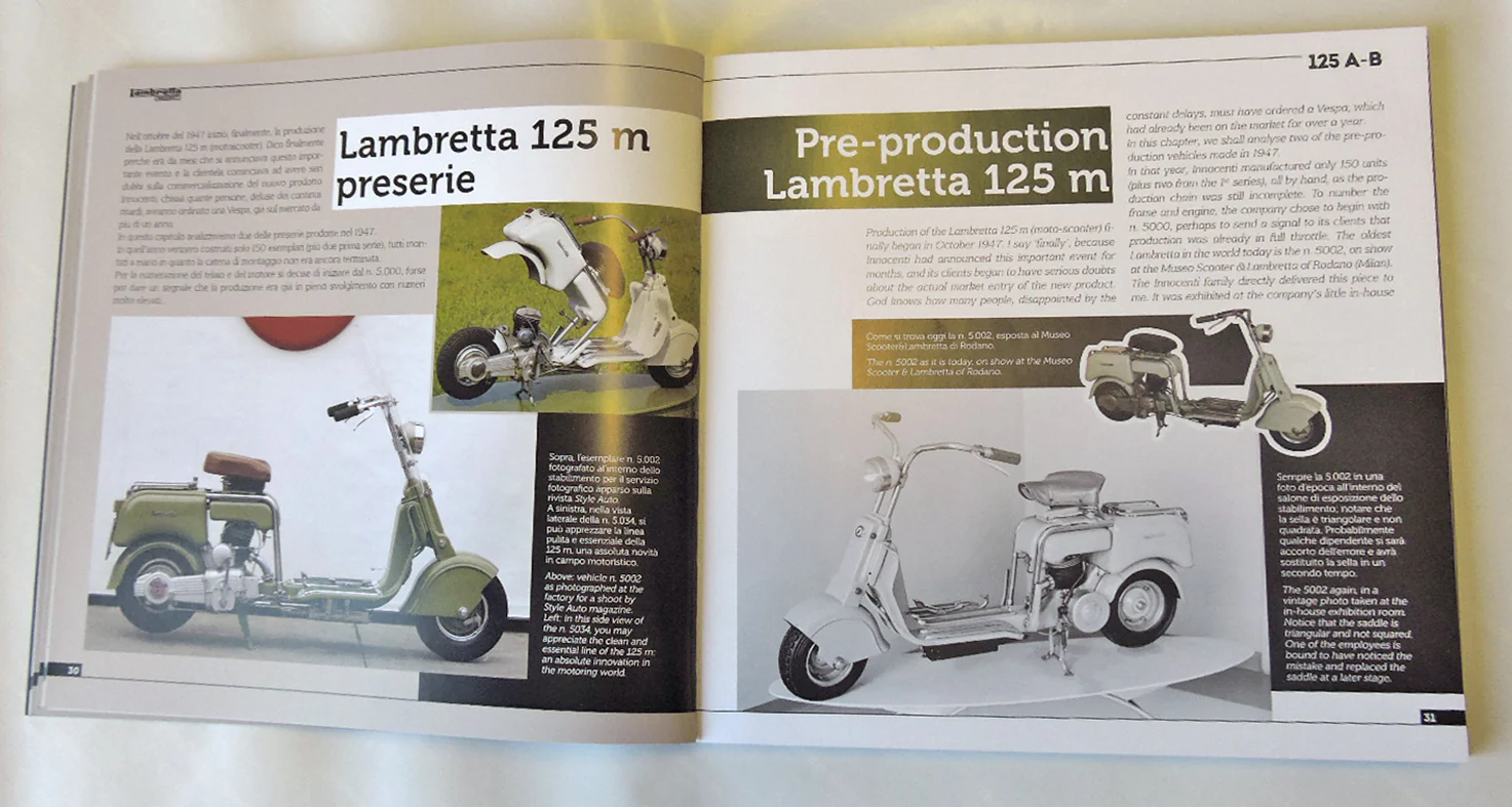LAMBRETTA 125 A-B. Storia, modelli e documenti/History, models and documents (Ediz. bilingue italiano/inglese ) - Image 3
