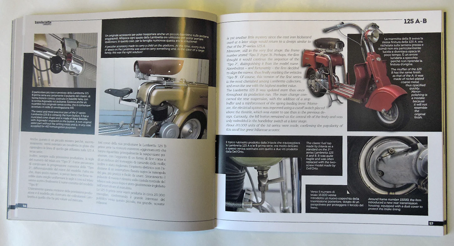 LAMBRETTA 125 A-B. Storia, modelli e documenti/History, models and documents (Ediz. bilingue italiano/inglese ) - Image 4