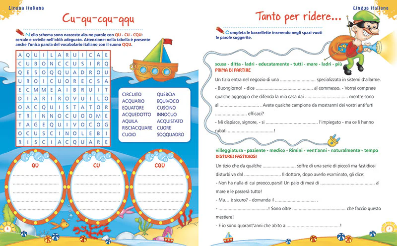 Leggo scrivo conto in vacanza - 8/9 anni. Attività di ripasso di italiano e matematica - Image 2