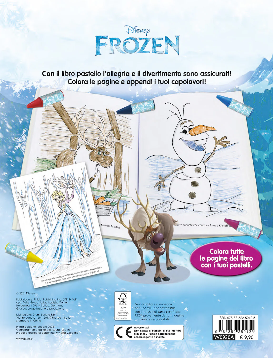 Libro Pastello Frozen. 12 mini pastelli per colorare! - Image 2