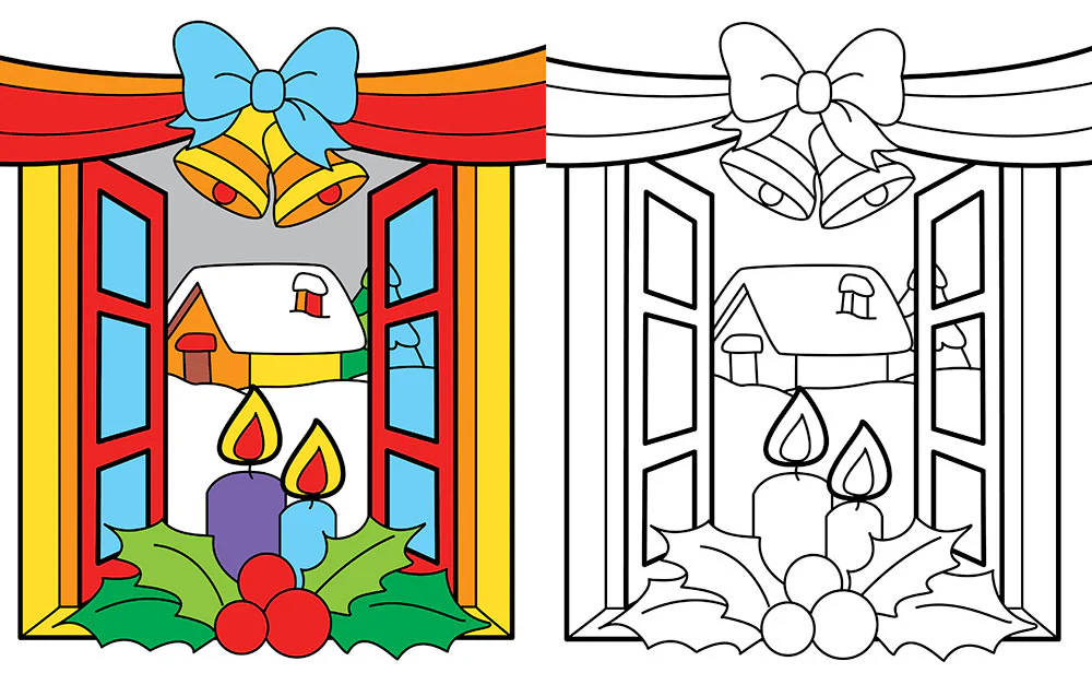 Natale da colorare. Alberi di Natale - Personaggi natalizi - Regali - Addobbi e... - 144 pagine di puro divertimento! - Image 2