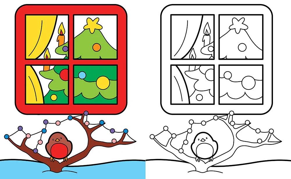 Natale da colorare. Alberi di Natale - Personaggi natalizi - Regali - Addobbi e... - 144 pagine di puro divertimento! - Image 3