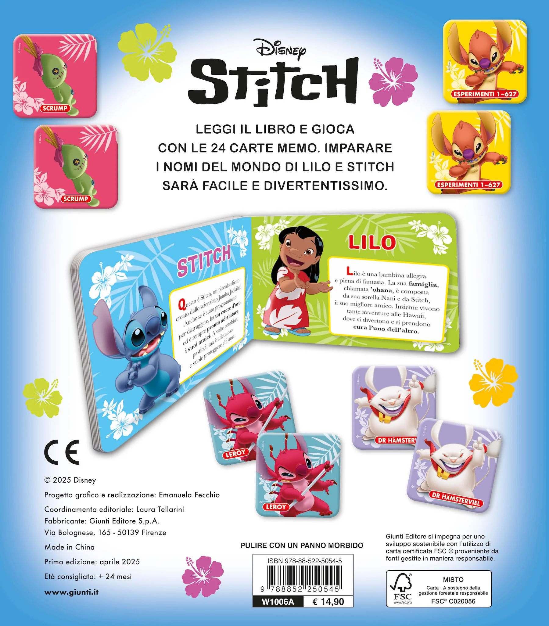 Stitch Memo Book. Memo Leggi e gioca - Un libro e 24 carte per giocare - Image 2